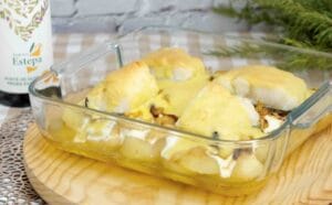 bacalao gratinado con alioli